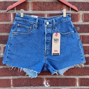 Levi’s 501 High Rise Denim Shorts